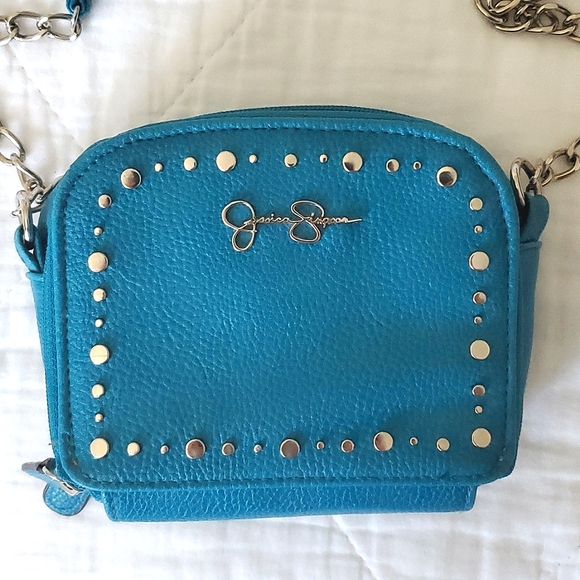 Jessica Simpson Teal Purse - Picture 1 of 4